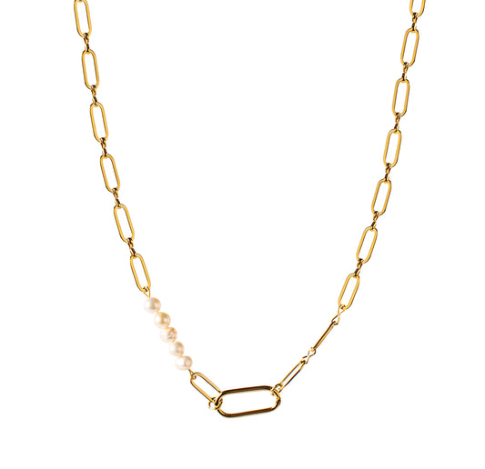 Kette oval pearl