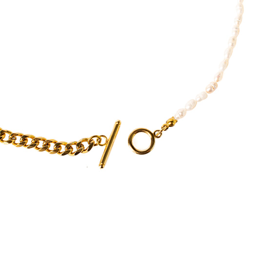 Kette halfpearl (upcycled)