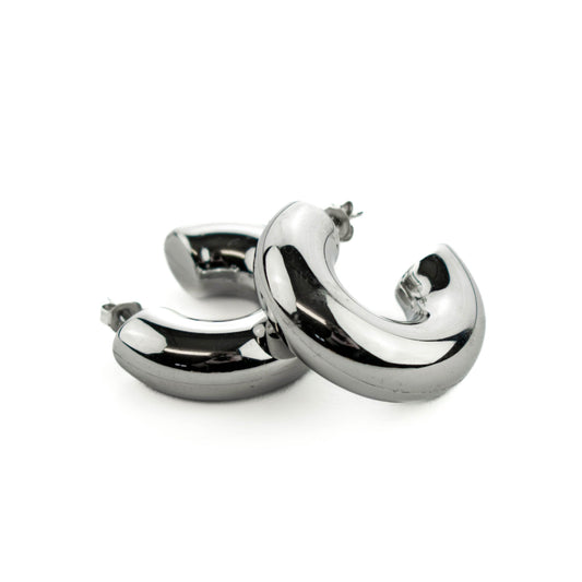 Edelstahlcreolen timeless