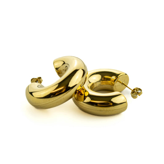 Edelstahlcreolen timeless