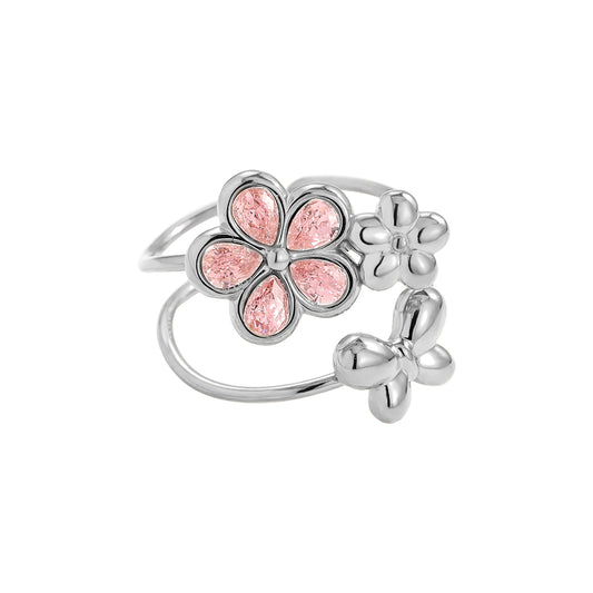 Ring pink flower