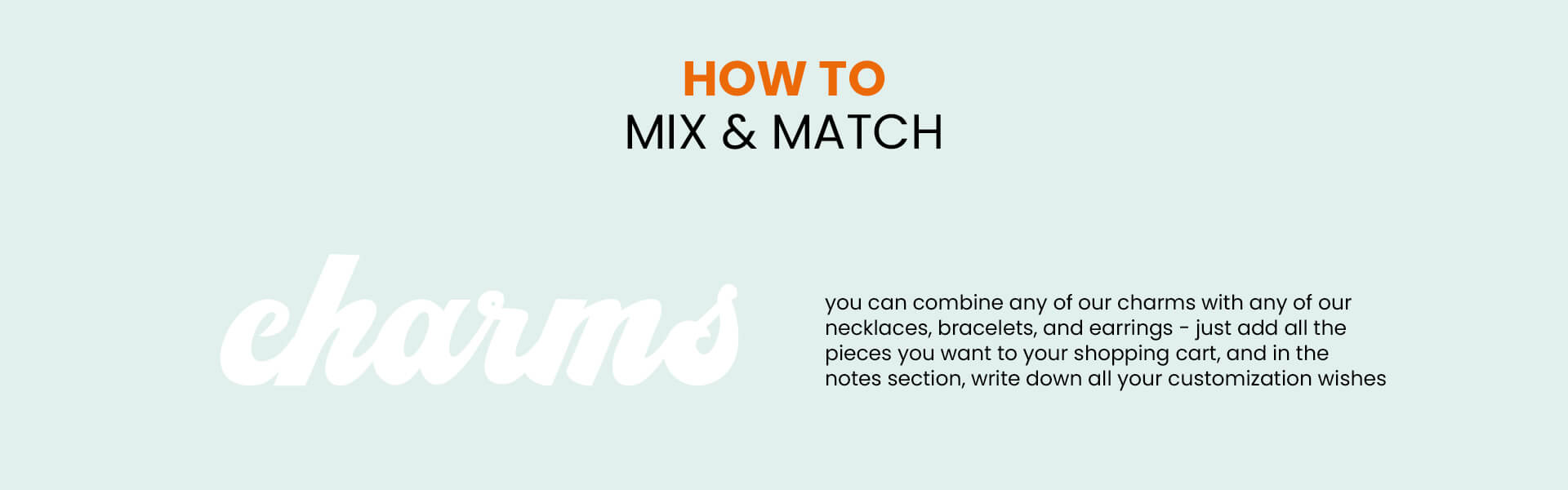 how to mix and match charms